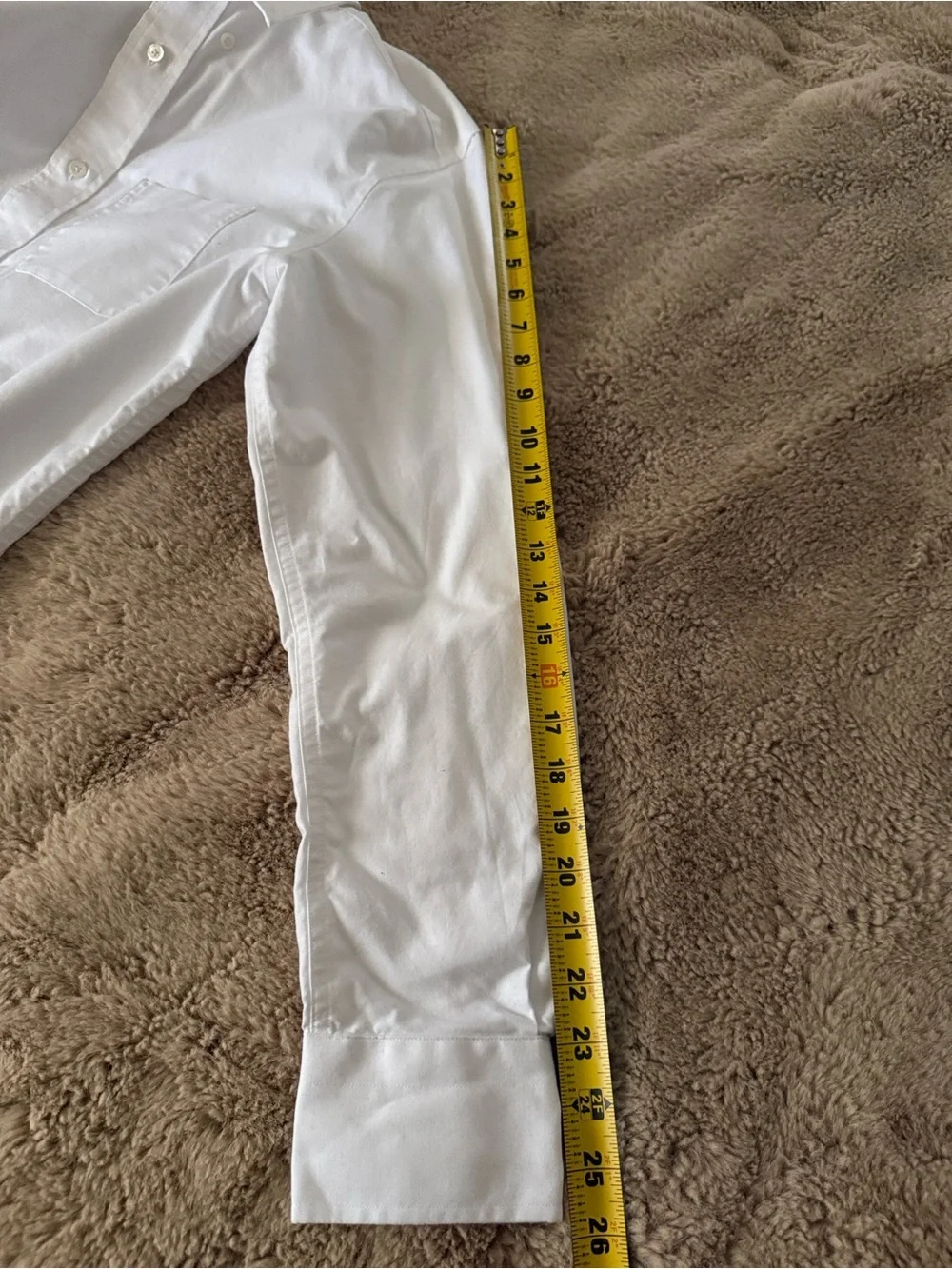 Banana Republic Men's White Button-Down Dress Shirt